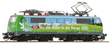 [Lokomotivy] → [Elektrick] → [BR 110] → 7580026: elektrick lokomotiva s reklamnm potiskem „Mit der Bahn in die Berge“