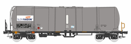 [Nákladní vozy] → [Cisternové] → [4-osé s lávkou Zacns, Zacens] → 96200080: kotlový vůz šedý s logem „SLOVVAGON“
